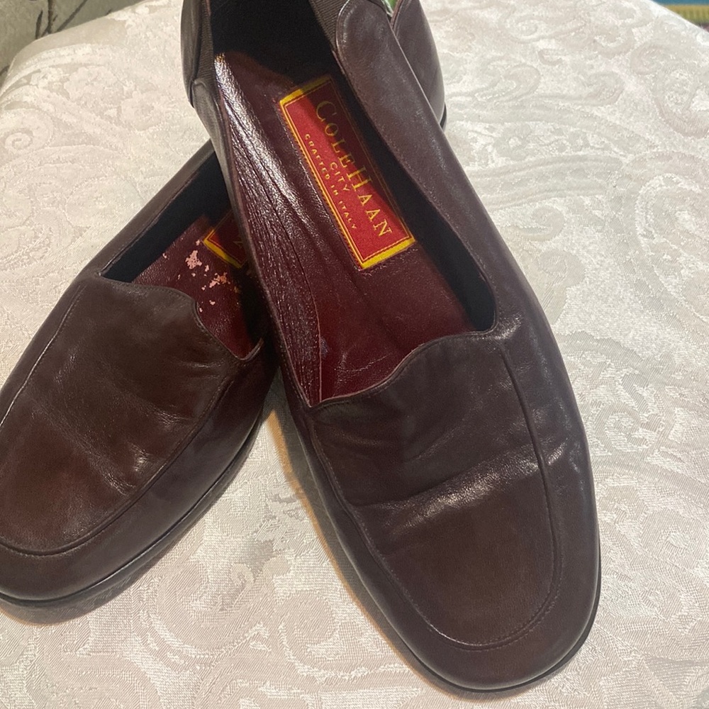 Cole Haan city brown leather loafers SZ 6B
